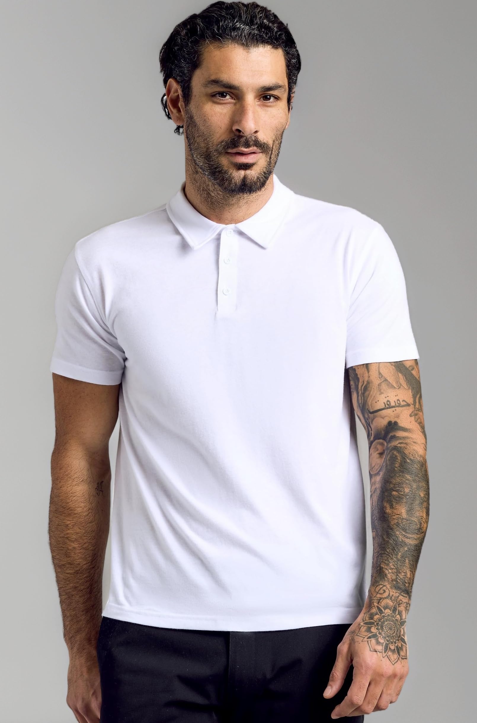 True Classic Novelty Polo Shirts for Men – Mens Polo Shirts Short Sleeve Cotton, Dry Fit Golf Shirt for Men