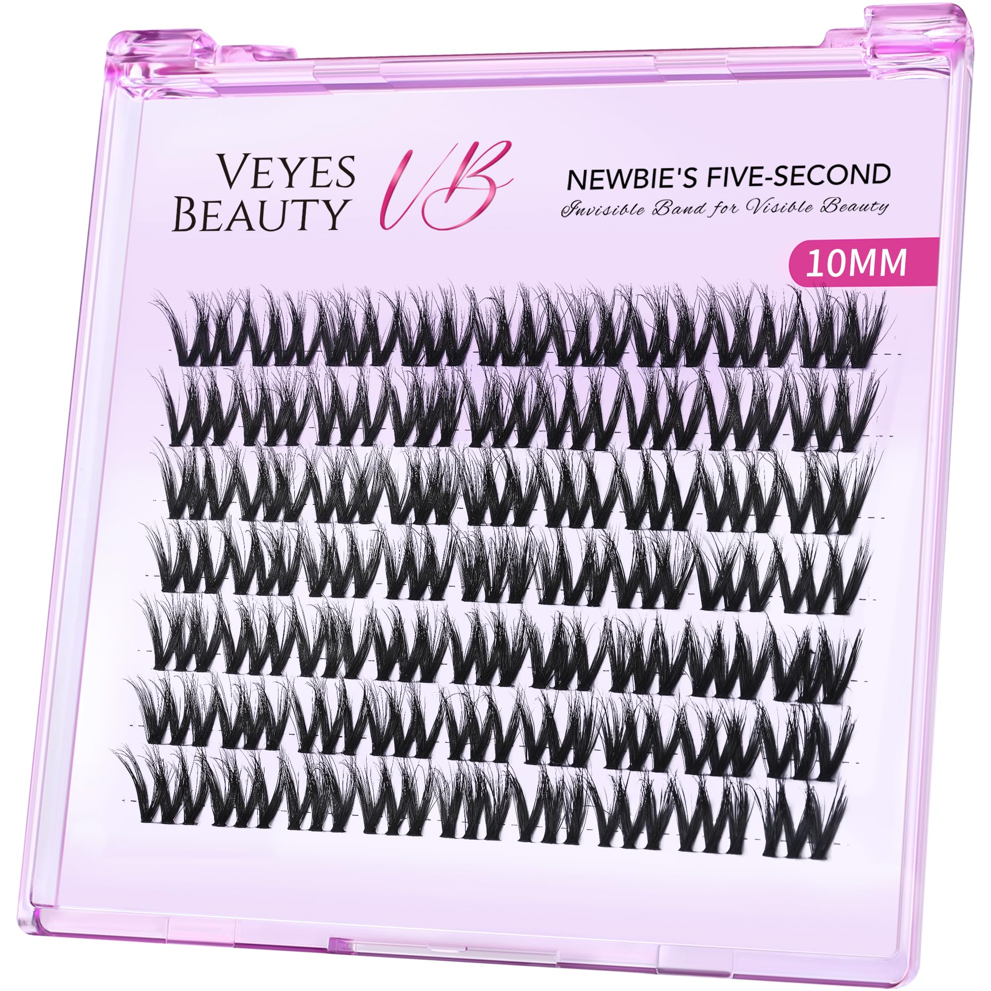 VEYESBEAUTY Wimpern Extensions 3D-Schichtwimpern Lash Extension Wimpernverlängerung Künstliche Wimpern (Vbmuse, 10mm)