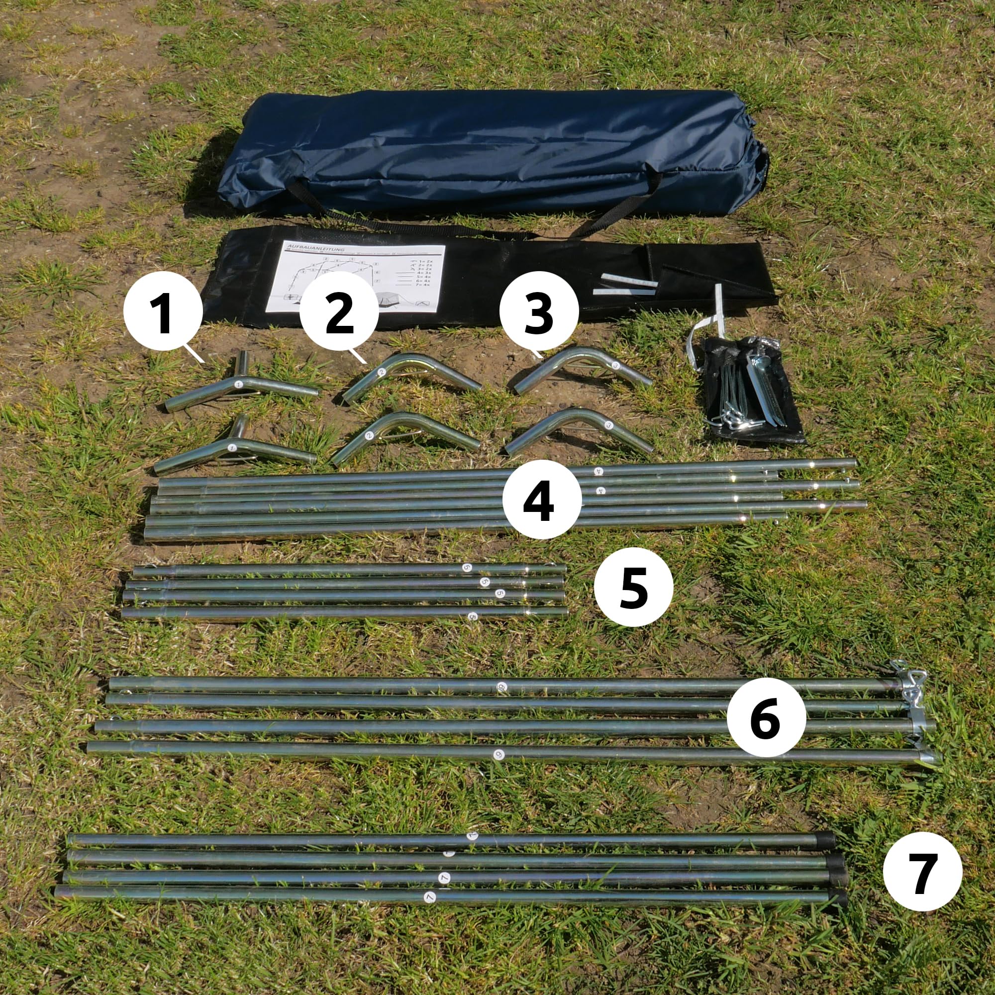 Your GEAR tenda Trient Multi Storage – Attrezzatura da cucina, tenda impermeabile, 240 x 180 x 200 cm, 2 finestre, UV 50+, adatta per l'inverno, tetto e pareti in PVC