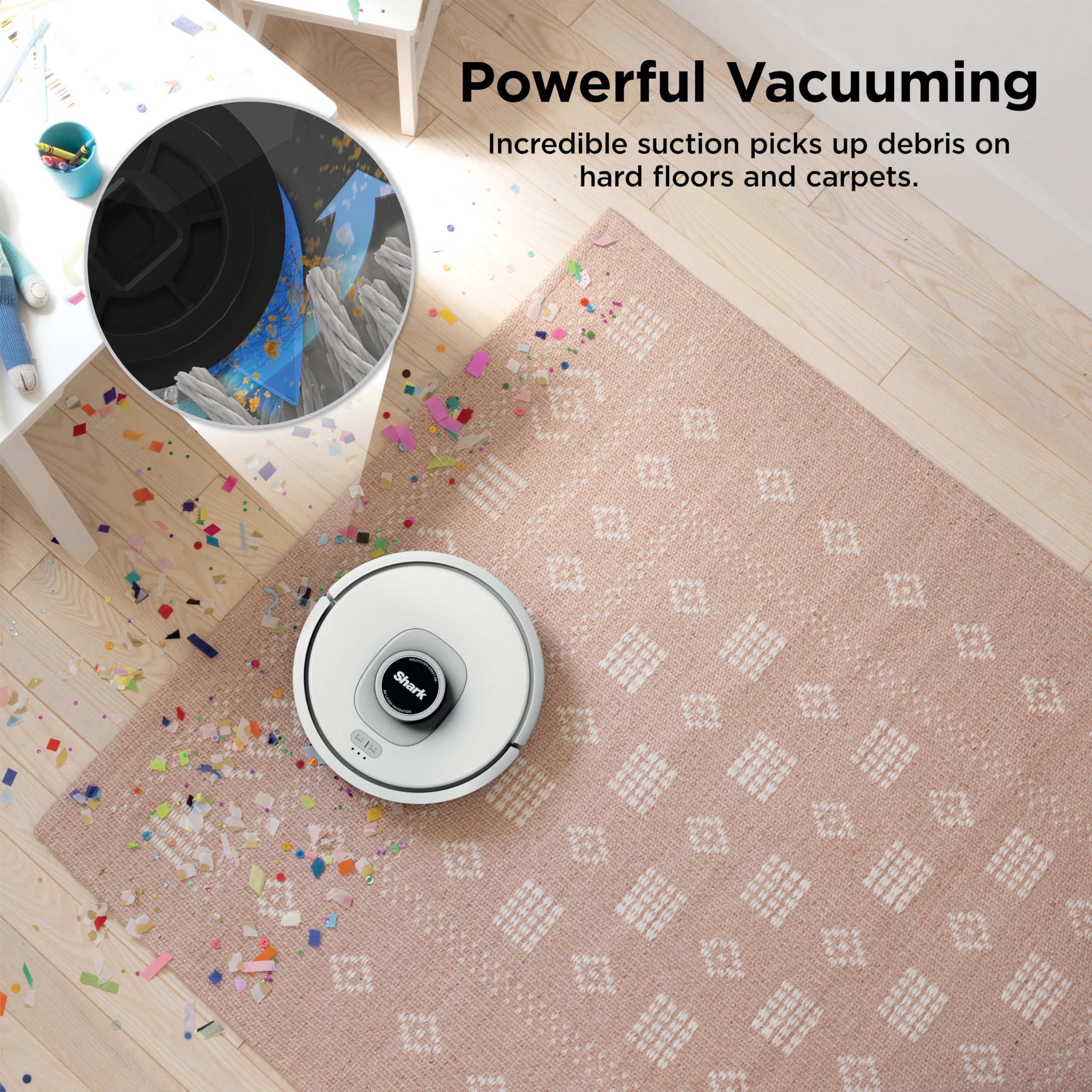 Shark AI Ultra Robot Vacuum, 60-Day Self-Emptying Base, Black, AV2511AE view 3