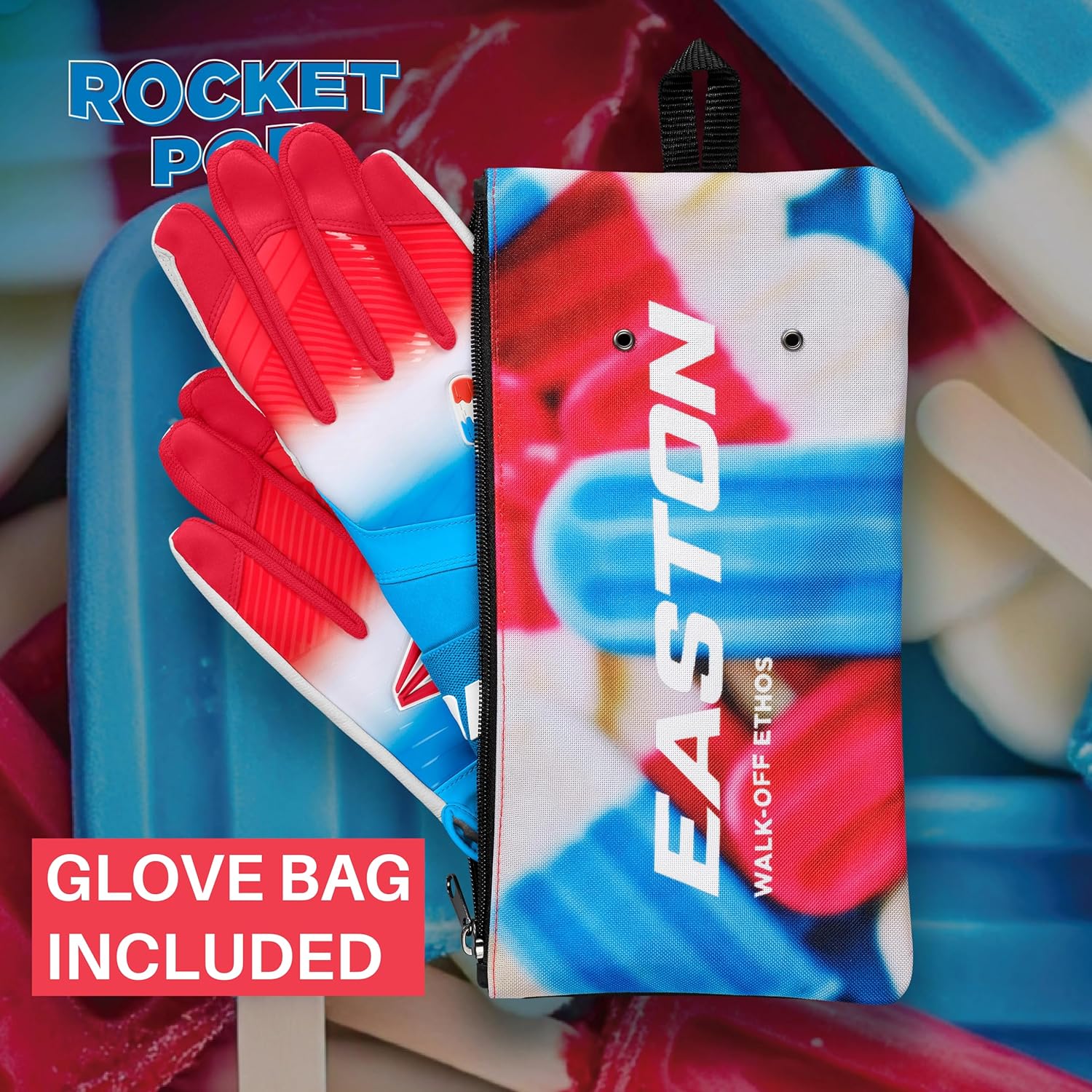 Easton | Walk-Off Ethos Locked-in Baseball Batting Gloves | Compression Wrist Strap | Adult Sizes | Multiple Colors