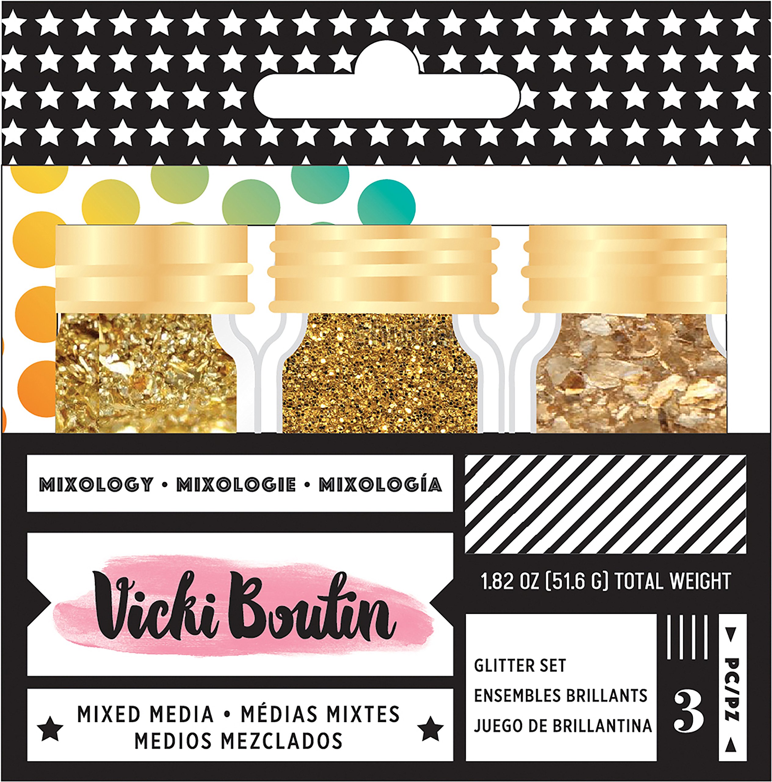 Momenta Heart Chunky Glitter Iron On, Pink