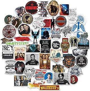 Supernatural Stickers Die Cut Vinyl Sticker Variety Pack - Laptop, Water Bottle, Scrapbooking, Tablet, Skateboard, Indoor/Outdoor - Set of 50