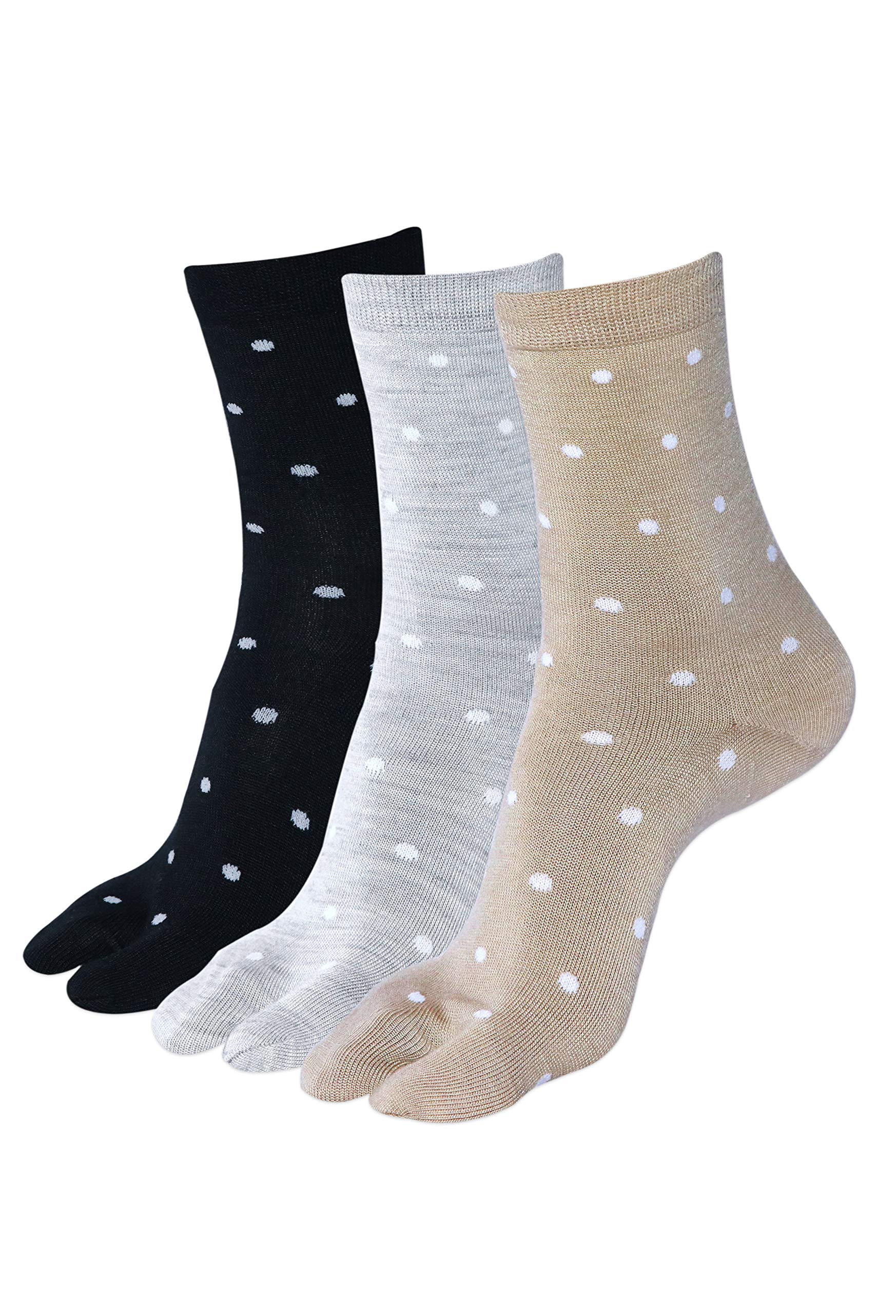 Women Woolen Toe Socks (Pack of 3)-image-49
