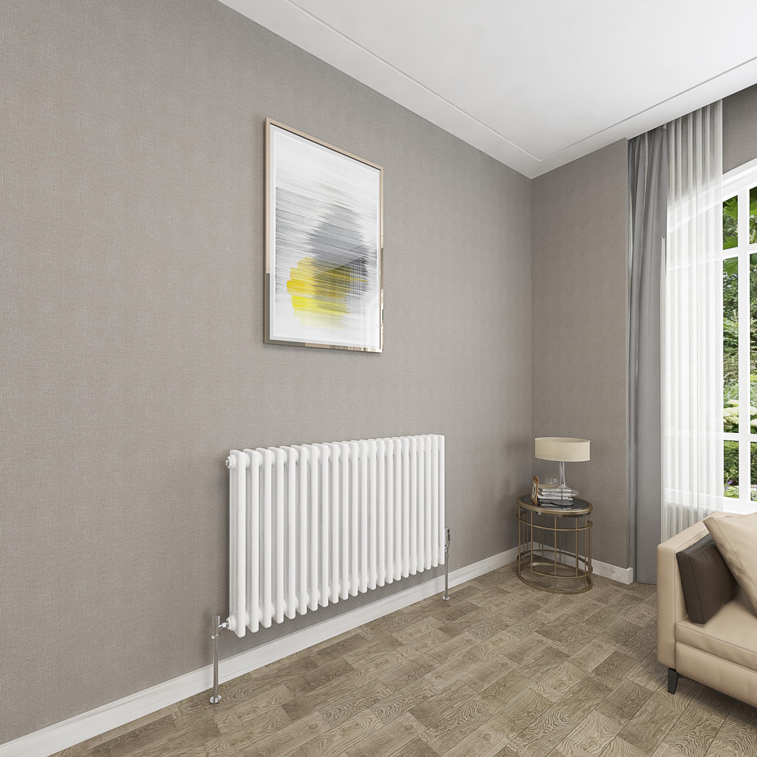 Sky bathroom 600x1010mm 3 Column Radiator Horizontal White Cast Iron radiato Traditional Central Heating Radiator