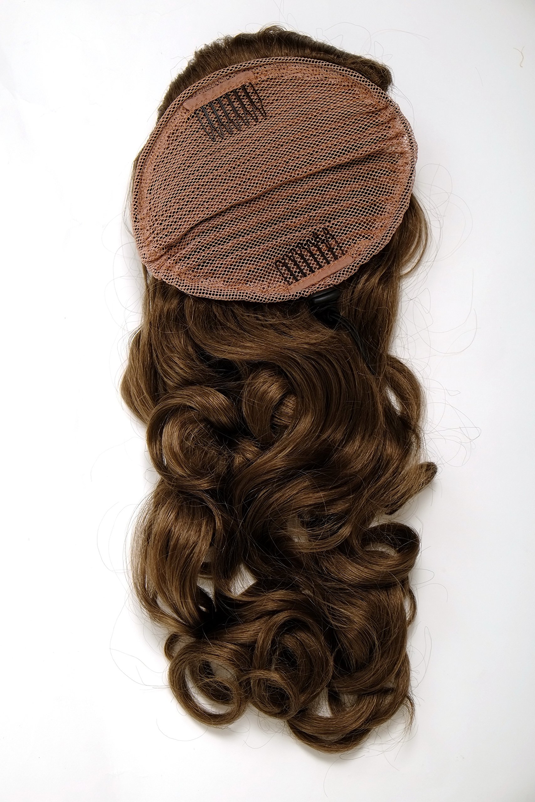 WIG ME UP WK03-12 Hairpiece ponytail with combs and elastic draw string curly voluminous very long golden brown 23inch - Image 2