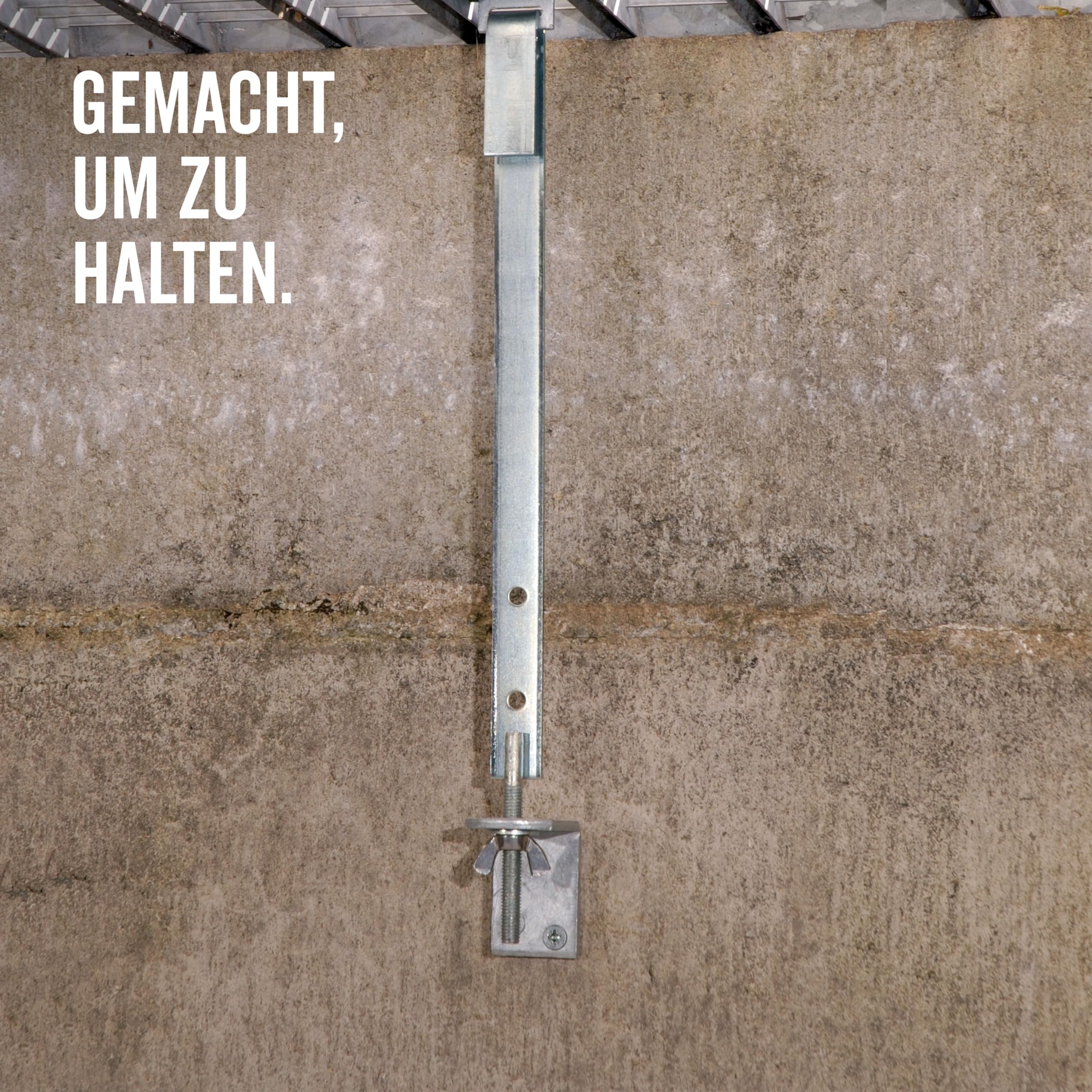 Alberts 857127 Gitterrostsicherung | verzinkt | Flacheisen 19 x 2,5 mm | Länge 370 mm | 6er Set