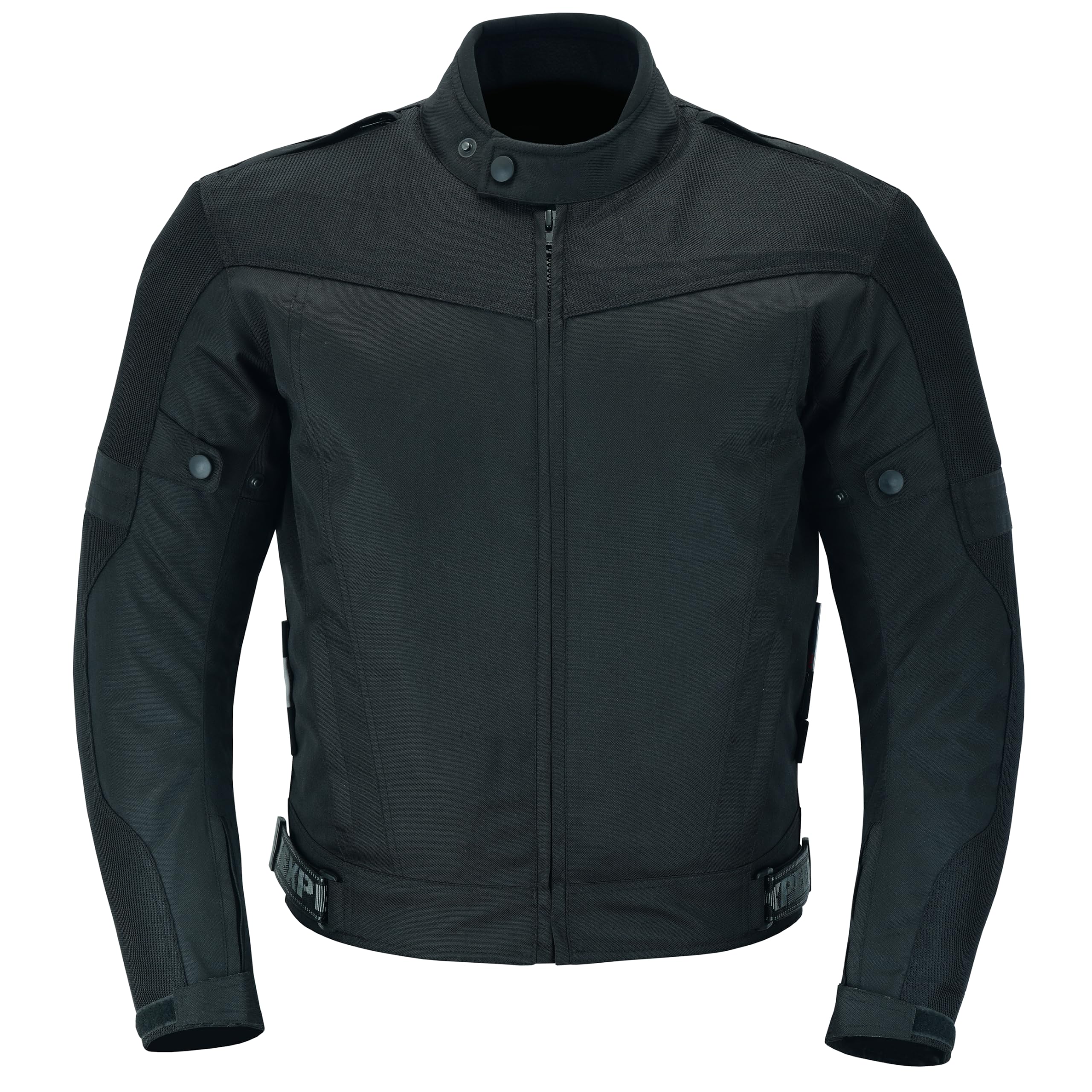 Kurtka motocyklowa męska z pancerzem - 4 sezony/zimowa/Lato motocyklowa Cordura wodoodporna ze zbroją CE ochrona (EN 1621-1) - Texpeed - Czarny - XL