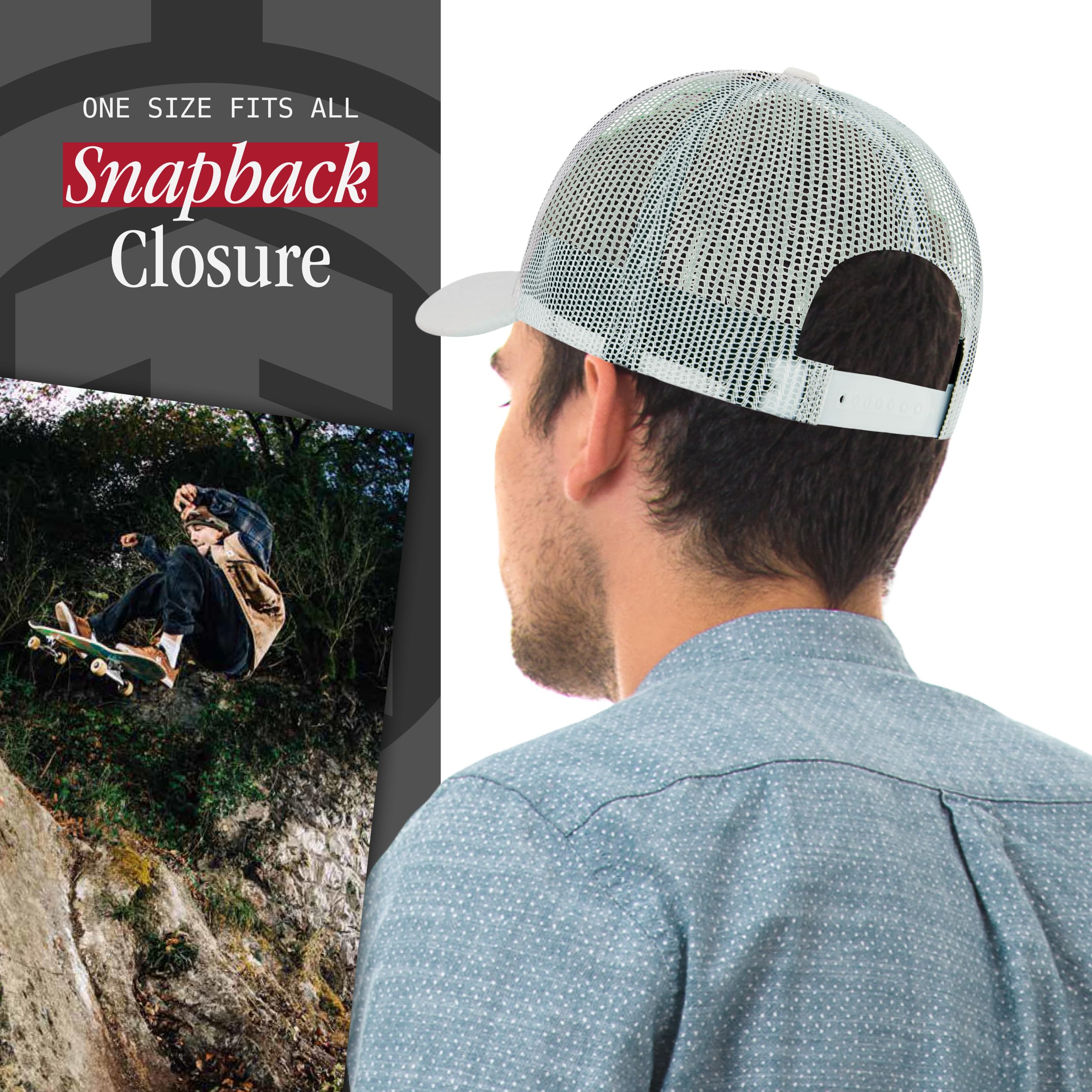 Element Trucker Hat, Adult Baseball Cap with Curved Brim - Gorro/Sombrero Unisex Adulto