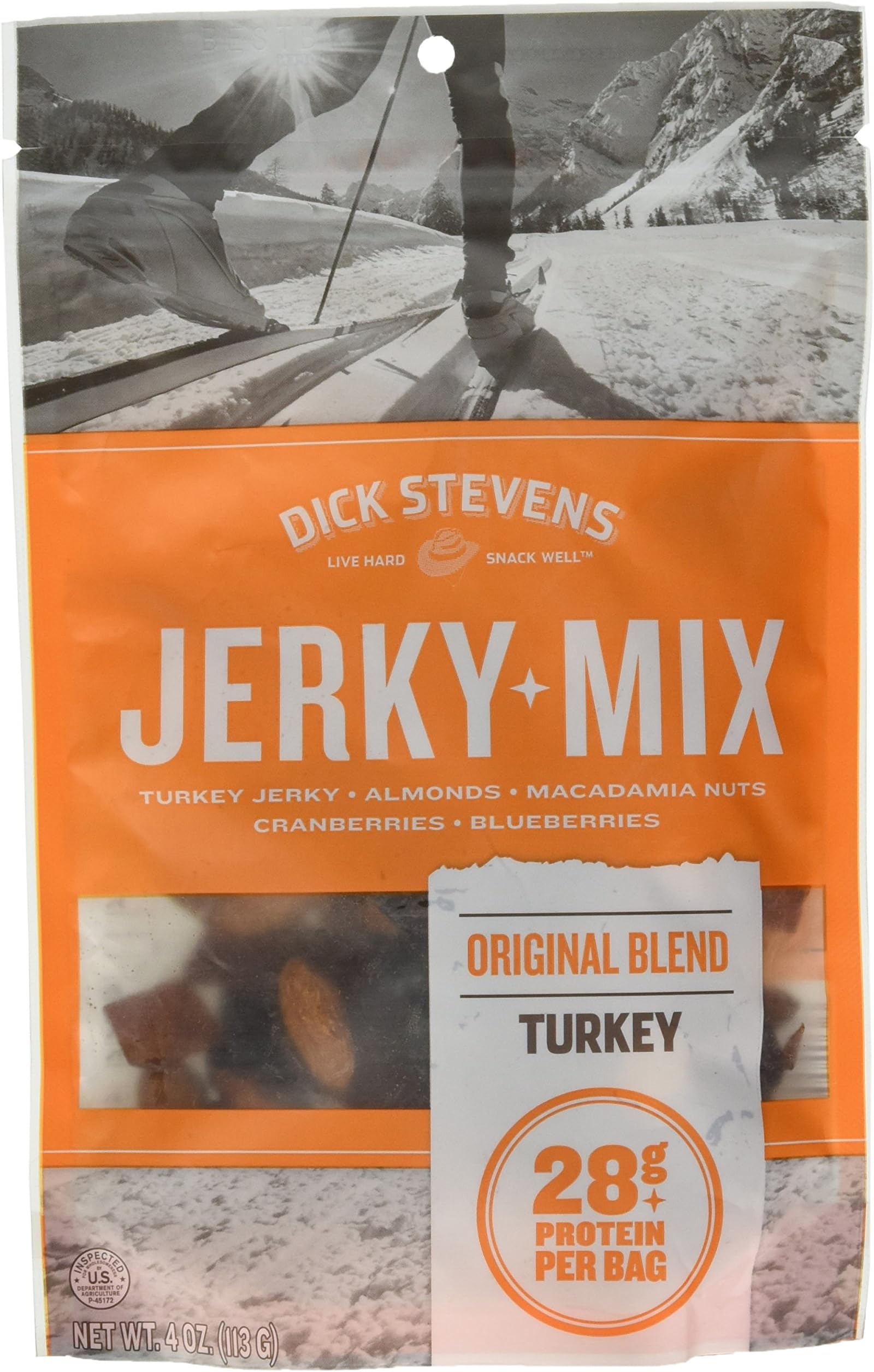 Dick Stevens Jerky Turkey Mix, Original, 0.25 Pound