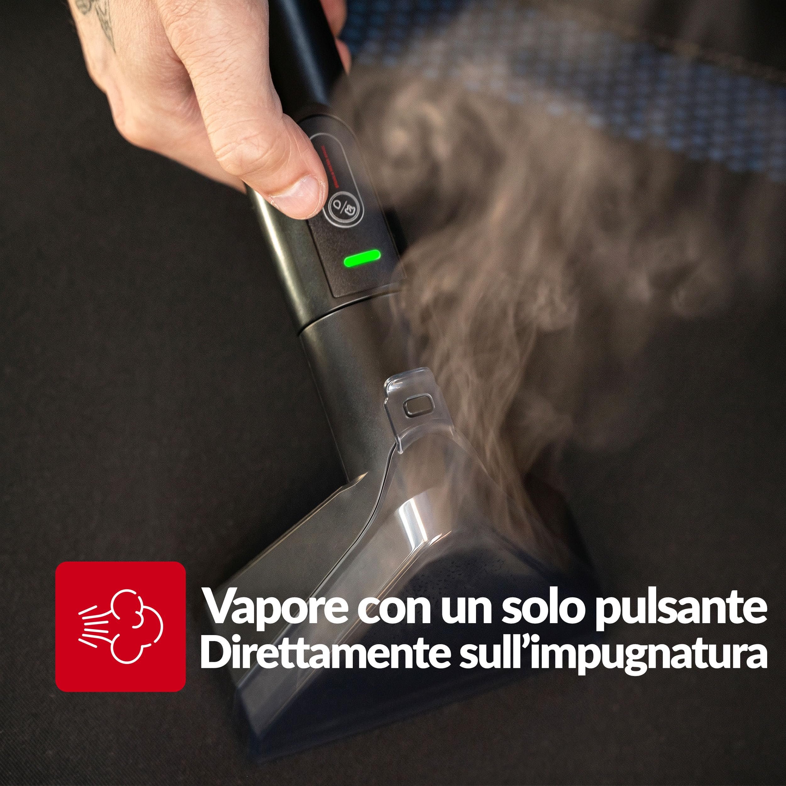 LEHMANN SteamWash 1800 Lavatappezzeria e Pulitore a Vapore 4 in 1, Lavatappeti e Divani con Acqua Calda 60°C e Vapore 116°C, Pulitore Tappeti, Pulitore Divano, Lava e Aspira, Aspirazione 16 kPa