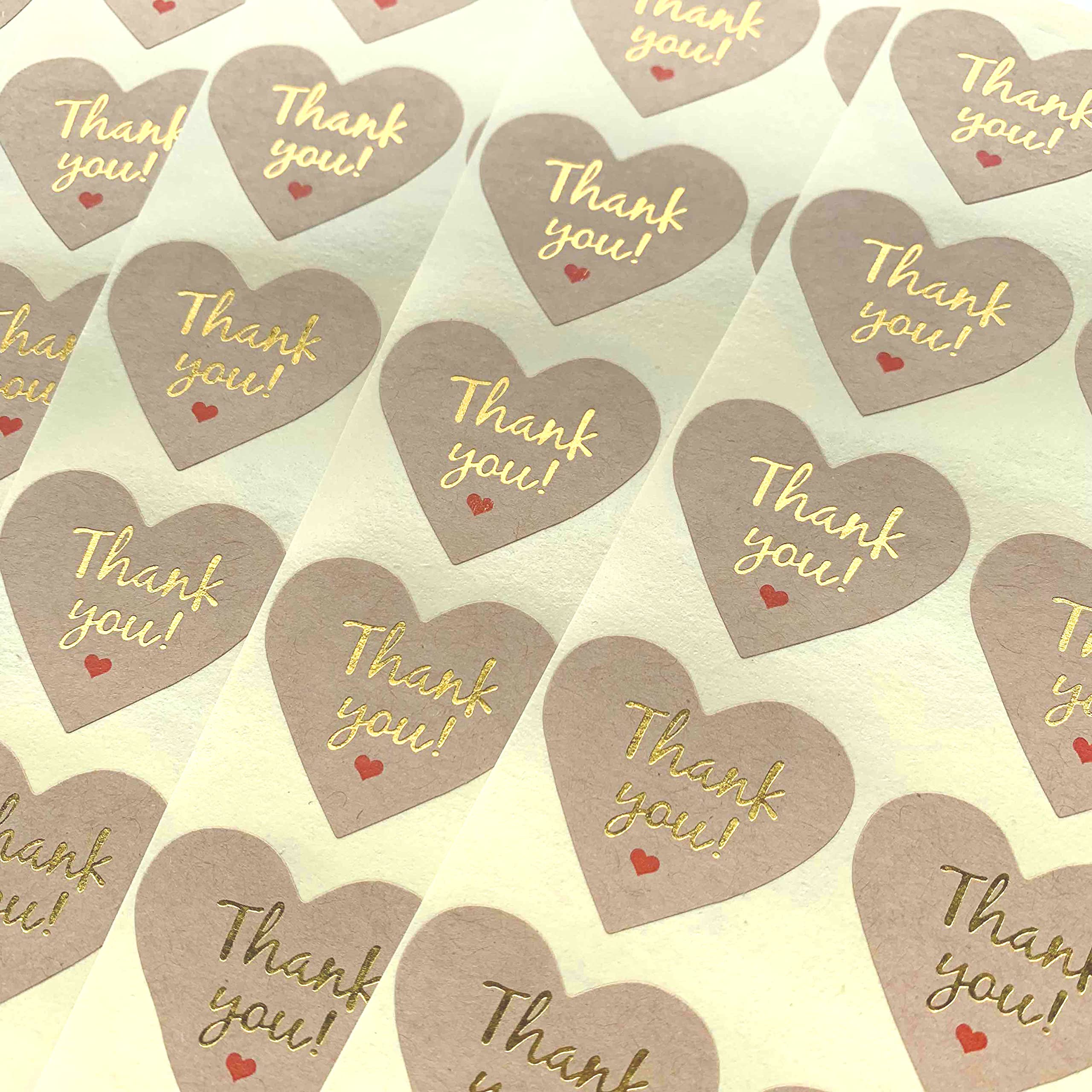 Amazon | Thank youシール金文字TY-13 (Brown, 100片) | ギフト