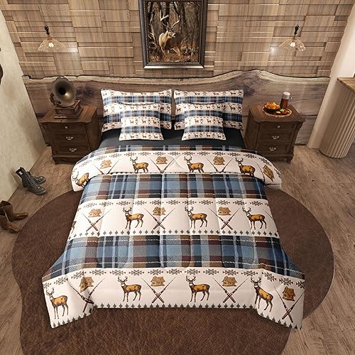 Erosebridal Aztec Comforter Set with Sheets King Size Deer 7