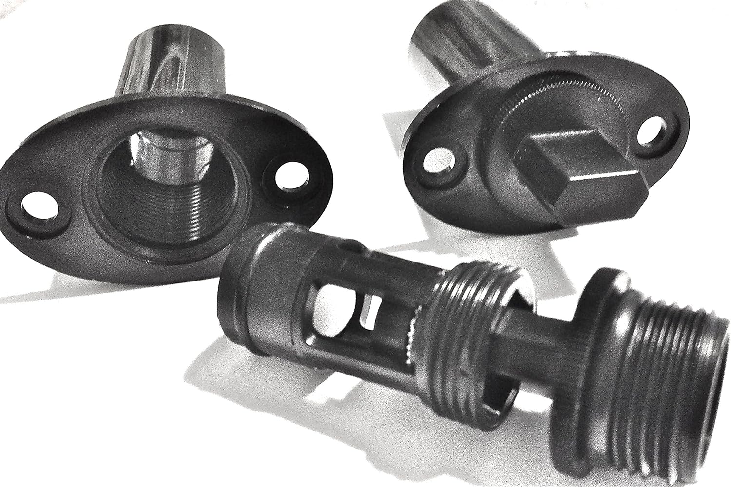 Boatwise Safety Drain Plug (Black Plastic, 1 inch)