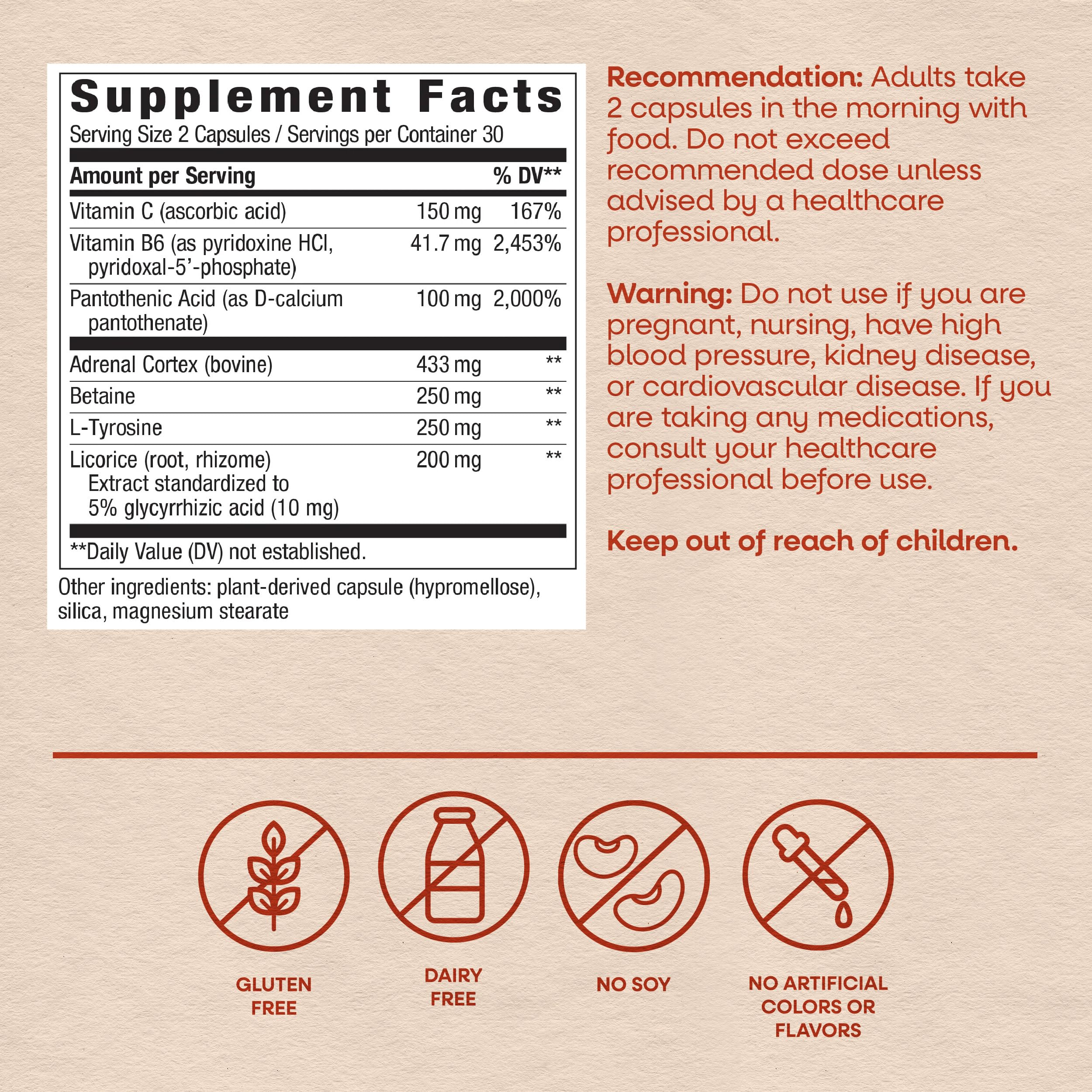 Nature's Way Adrenal Stress-End, Supports Cellular Energy*, 60 ct — Amazon image 6