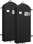Simple Houseware 43-Inch Travel Garment Bag with Pockets for Suits, Dresses, Coats, Heavy Duty 300D Polyester