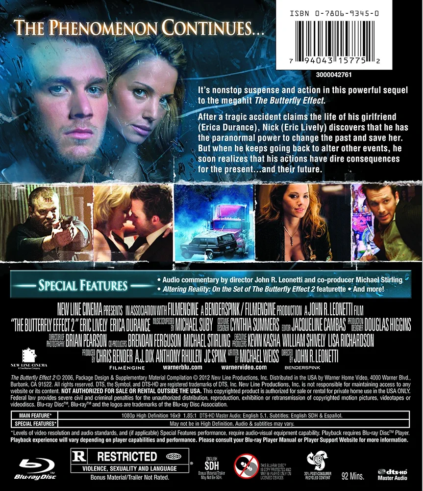 The Butterfly Effect 2枚組DVD Amazon.com: The Butterfly Effect 2 : Chris Bender, Kevin
