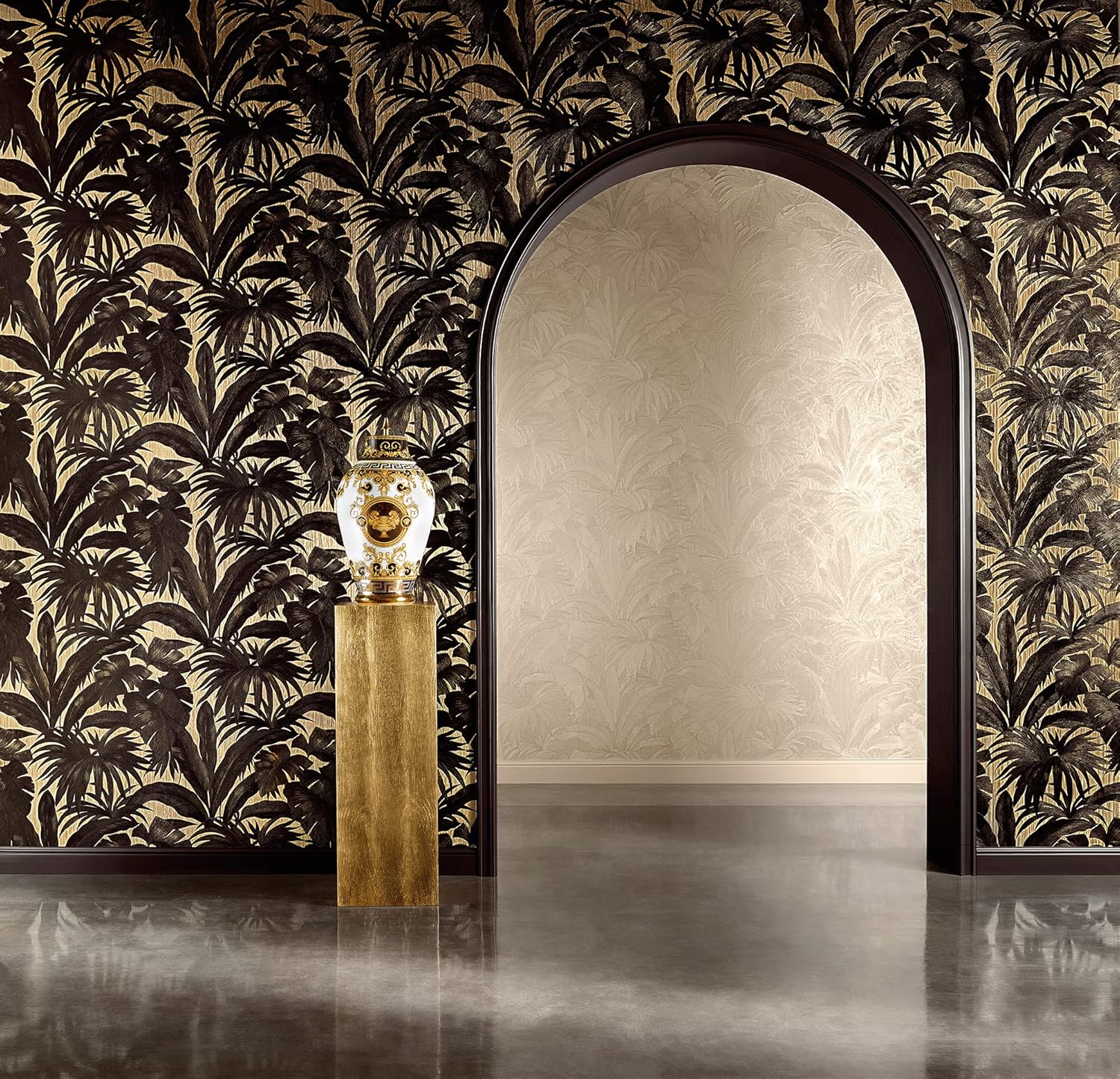 A.S. Creation Fleece Wallpaper Collection Versace 2, Brown, 962401