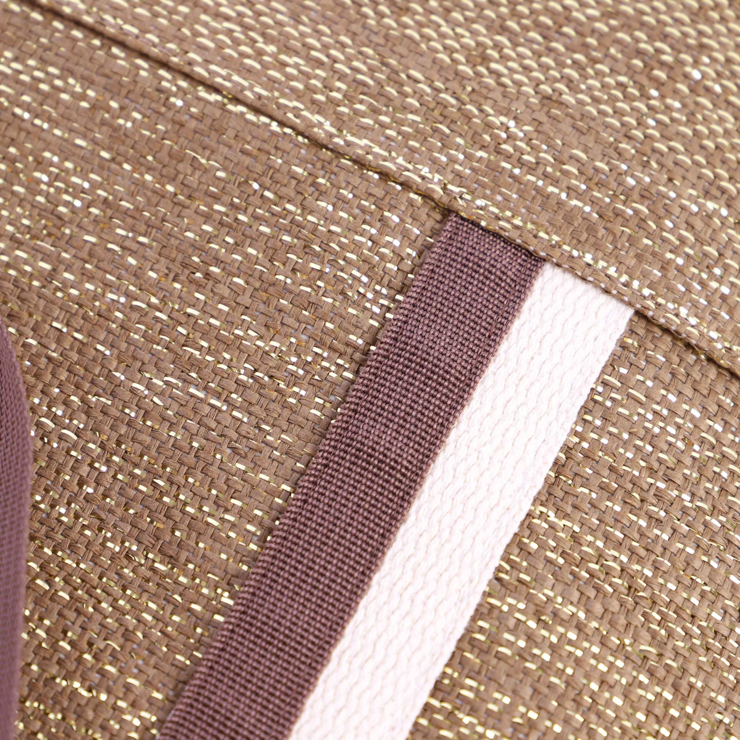 AMICHI - Bolso shopper mujer - Bolso mujer de rafia diseño artesanal para verano, Miramar
