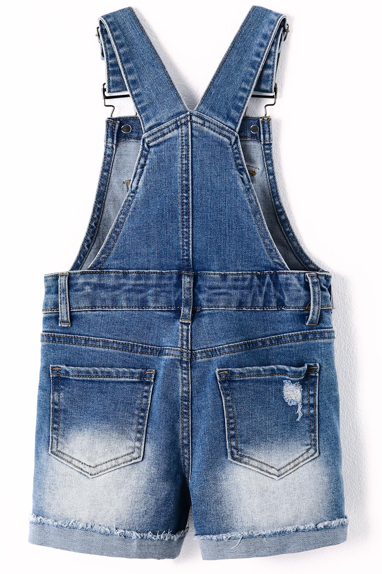 KIDSCOOL SPACE Pantaloncini Jeans Ragazze,Pantaloncini Jeans Estivi Stampati Cuore Design Semplice