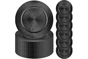 Classic Black Charger Plates for Sophisticated Table Settings