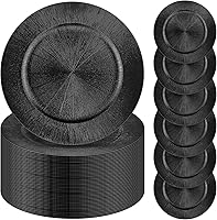 Vista 56 de Tanlade 50 Pcs 13 Inch Charger Plates Bulk Round Wedding Chargers Plastic Dinner Plates for Table Setting Wedding Party Decoration (Gold)