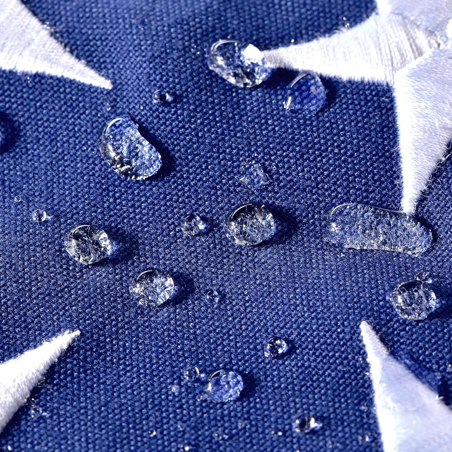 American Flag for Outside 4x6 FT, Deluxe Heavy Duty Spun Polyster, TearProof and Waterproof Super Tough Series, All Weather High Wind USA US Flag with Embroidered Stars, Sewn Stripes, Brass Grommets - Image 6