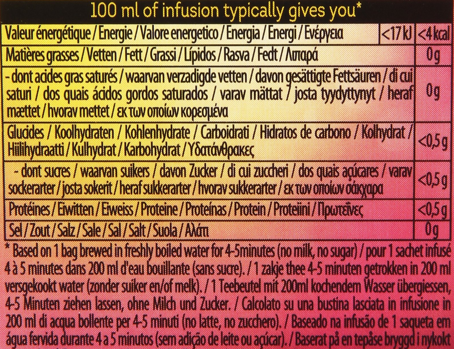 LIPTON Infusión de té Calentamiento Manzana y Canela 20 Bolsas