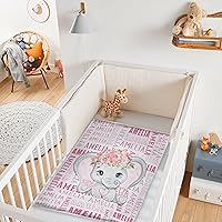 Vista 102 de Custom Name Blanket Throw Personalized Blanket for Kid with Names Customized Blanket with Name for Baby,Custom Blanket,Gift for Birthday Letter