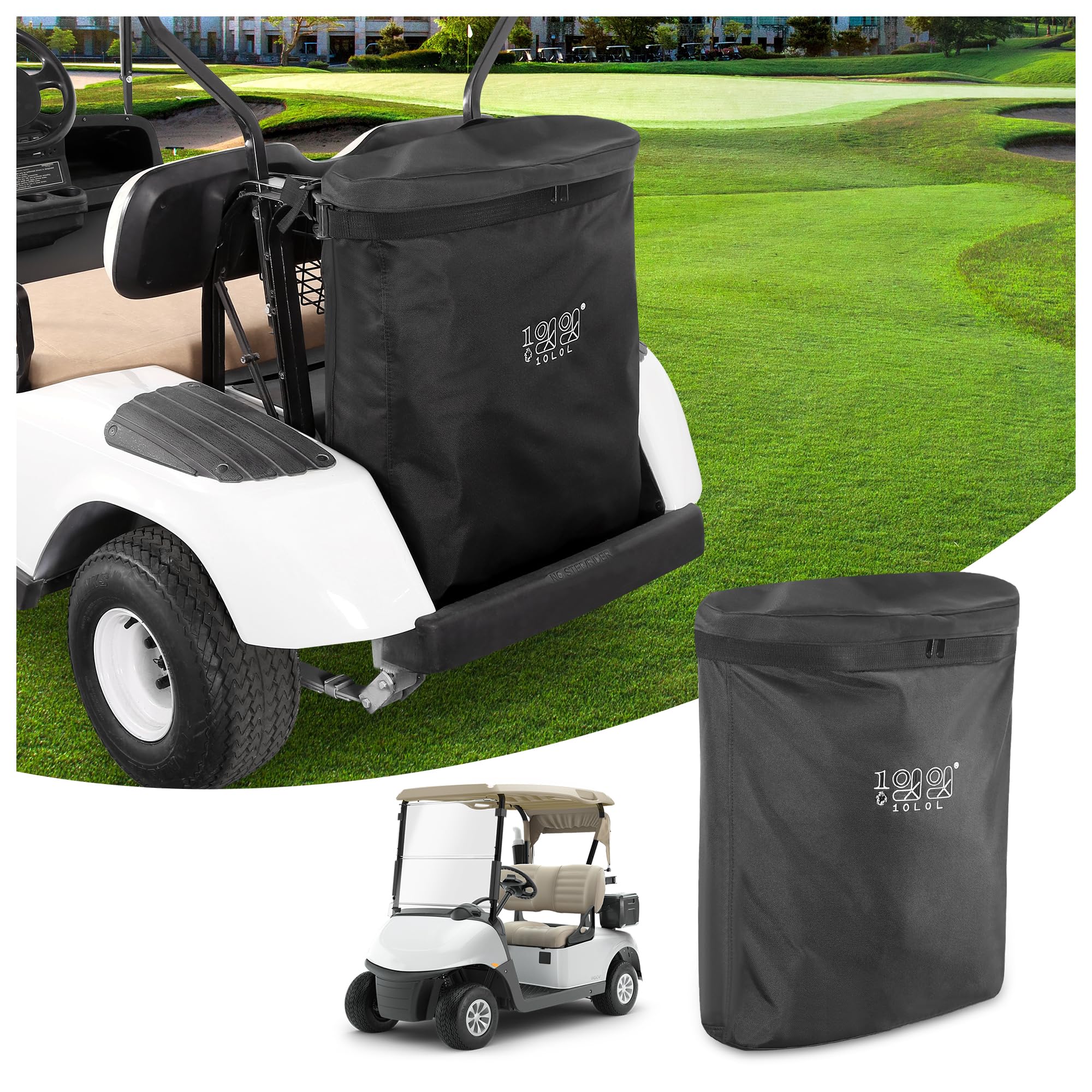 Photo 1 of ***SIMILAR ITEM***
10L0L Golf Cart Cargo Bag, 2-Passenger Rear Bench Storage Bag for Yamaha, EZGO TXT/RXV, Club Car DS/Precedent, 800D PVC Water-Resistant, No Drilling Install