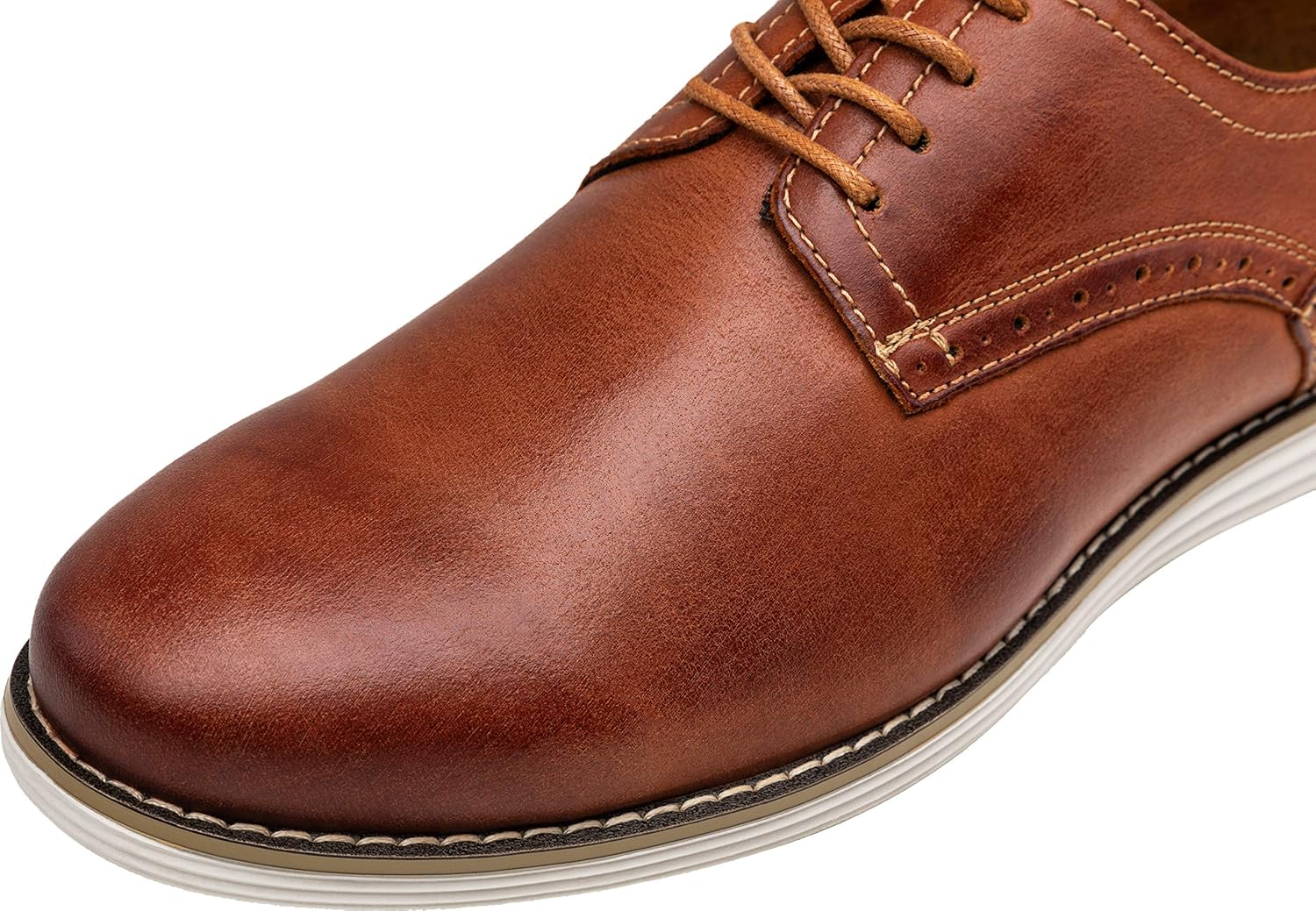 Vostey Men's Dress Shoes Leather Casual Dress Shoes for Men Leather Business Oxford Shoes for Men - Image 7