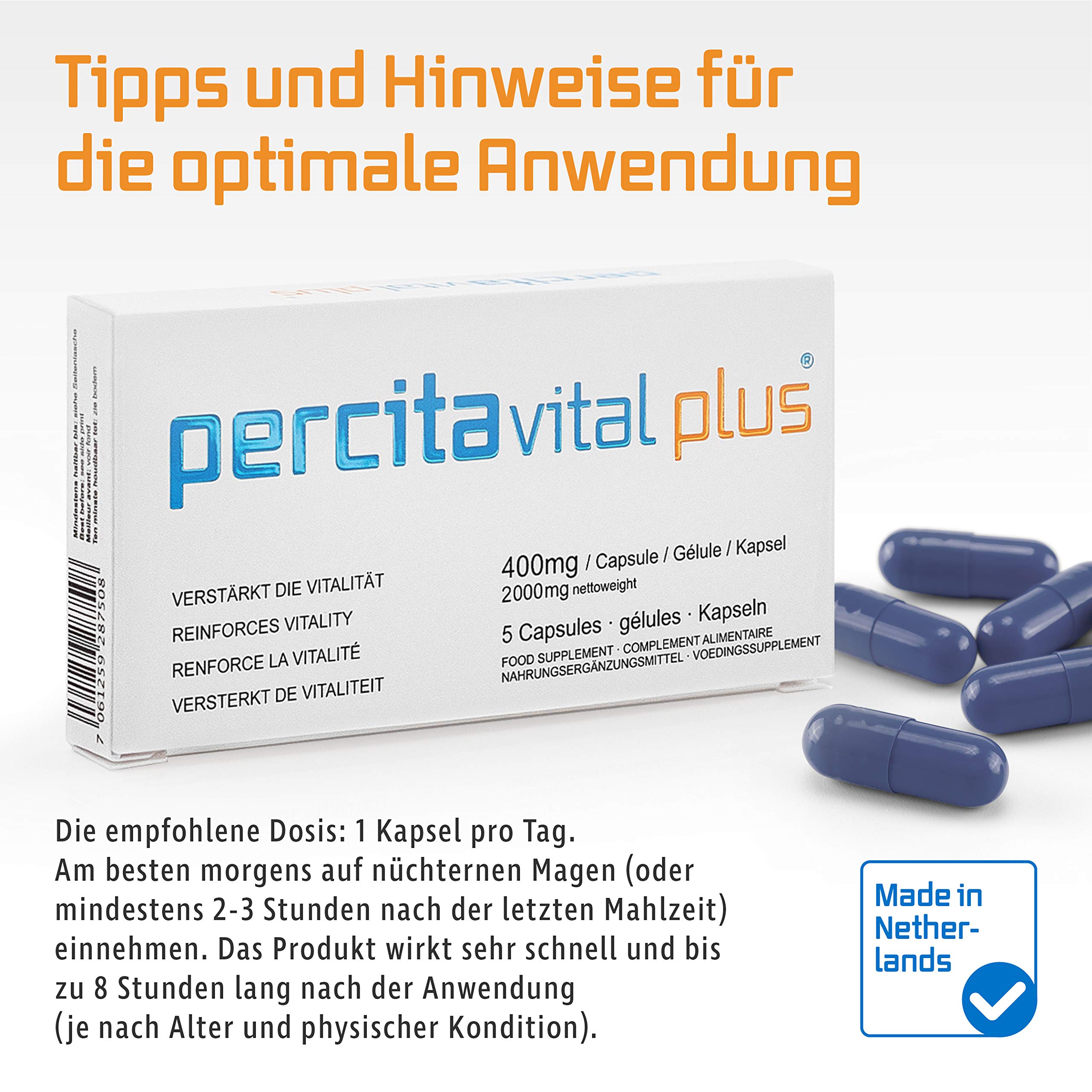 für Männer I Das natürliche Hilfsmittel für den Mann mit Ginseng, wilder Yam & Vitaminen I Hochdosierte Kapseln I Rezeptfrei I 5 Kapseln à 500 mg Wirkkomplex