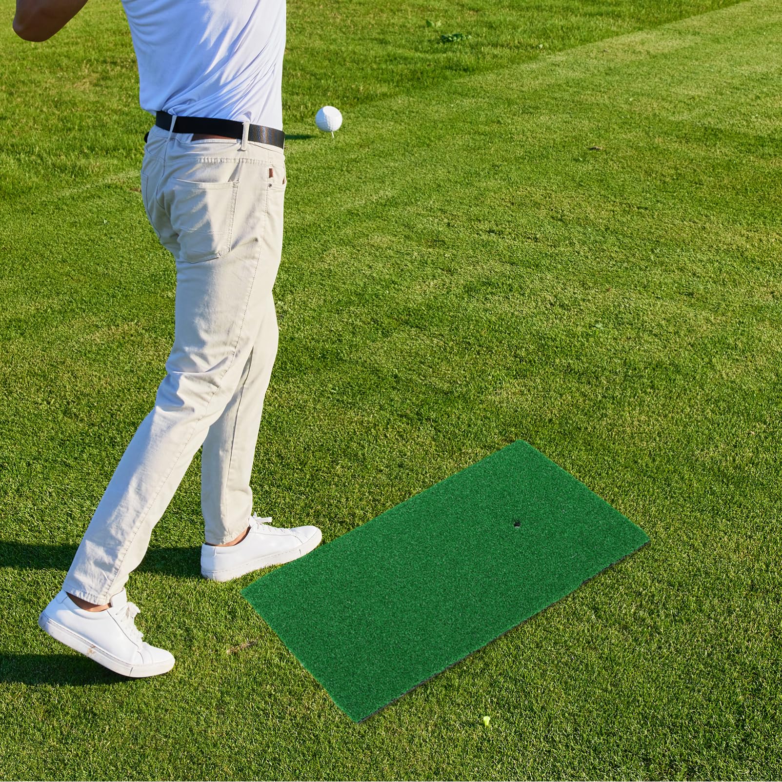 INOOMP Golf Mats Practice Indoor Portable Golf Turf Hitting Mat for Swing Drive