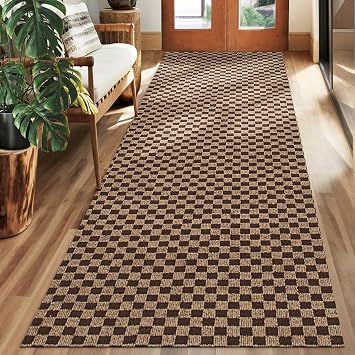 koloko 2ft x 6ft Runner Rug Non-Slip Outdoor Indoor Carpet Runner Custom Size Floor Runners Area Rugs Mat with Rubber Backing for Hallway Entryway Balcony Patio Kitchen Garage Stair Laundry