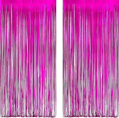 Miniatura 36 de GREATRIL - Fondo de fiesta con flecos iridiscentes y mariposas, serpentinas de estilo de hada para decoraciones de cumpleaños con temática de