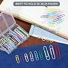 Paper Clips, 110Pcs Colored Paper Clip Assorted Sizes (2 inch & 1.3 inch,1.1 inch), Largr PaperClips, Small Medium Paper Clips for Office School Supplies Document Organizing