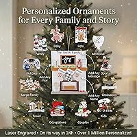 Vista 9 de Adorno de boda personalizado 2025 Personalización gratuita las 24 horas Adornos de Navidad de pareja de nieve grabados con láser para árbol