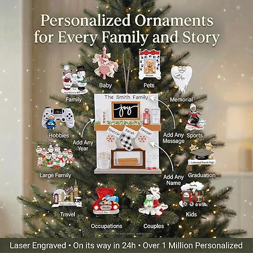 Miniatura 9 de Adorno de fútbol personalizado 2025  Personalización gratuita las 24 horas  Adornos de Navidad deportivos grabados con láser para árbol  Recuerdo de