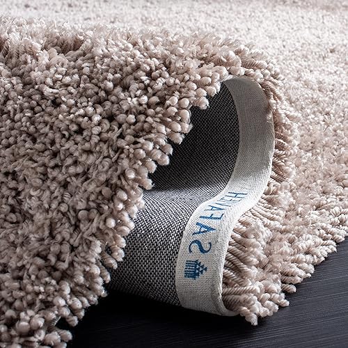 Miniatura 5 de Safavieh - Alfombra de peluche, hecho a mano, clásico, colección Shag. SG240A , Acrílico, Marrón topo