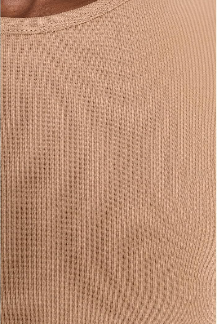 Женский топ Lauren Ralph Lauren Cotton-Blend Long-Sleeve, цвет: Бежевый — фото 5