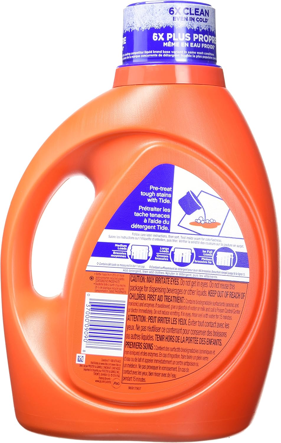 Tide Liquid Laundry Detergent, Clean Breeze, 100 Fl Oz