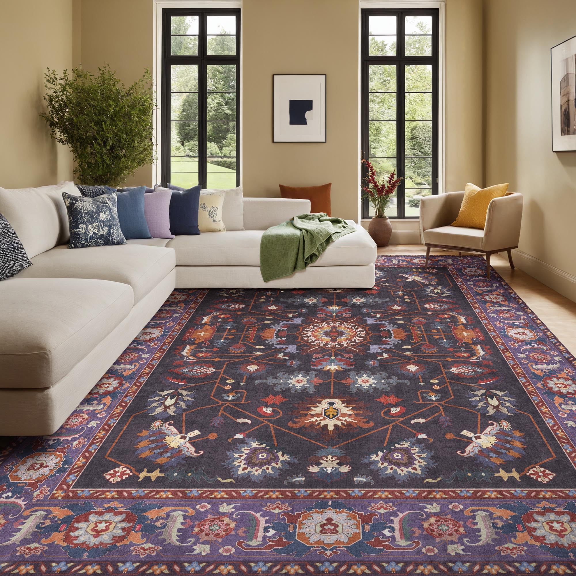 Amazon.com: 8x10 Area Rugs Living Room Soft Washable Non Slip Low