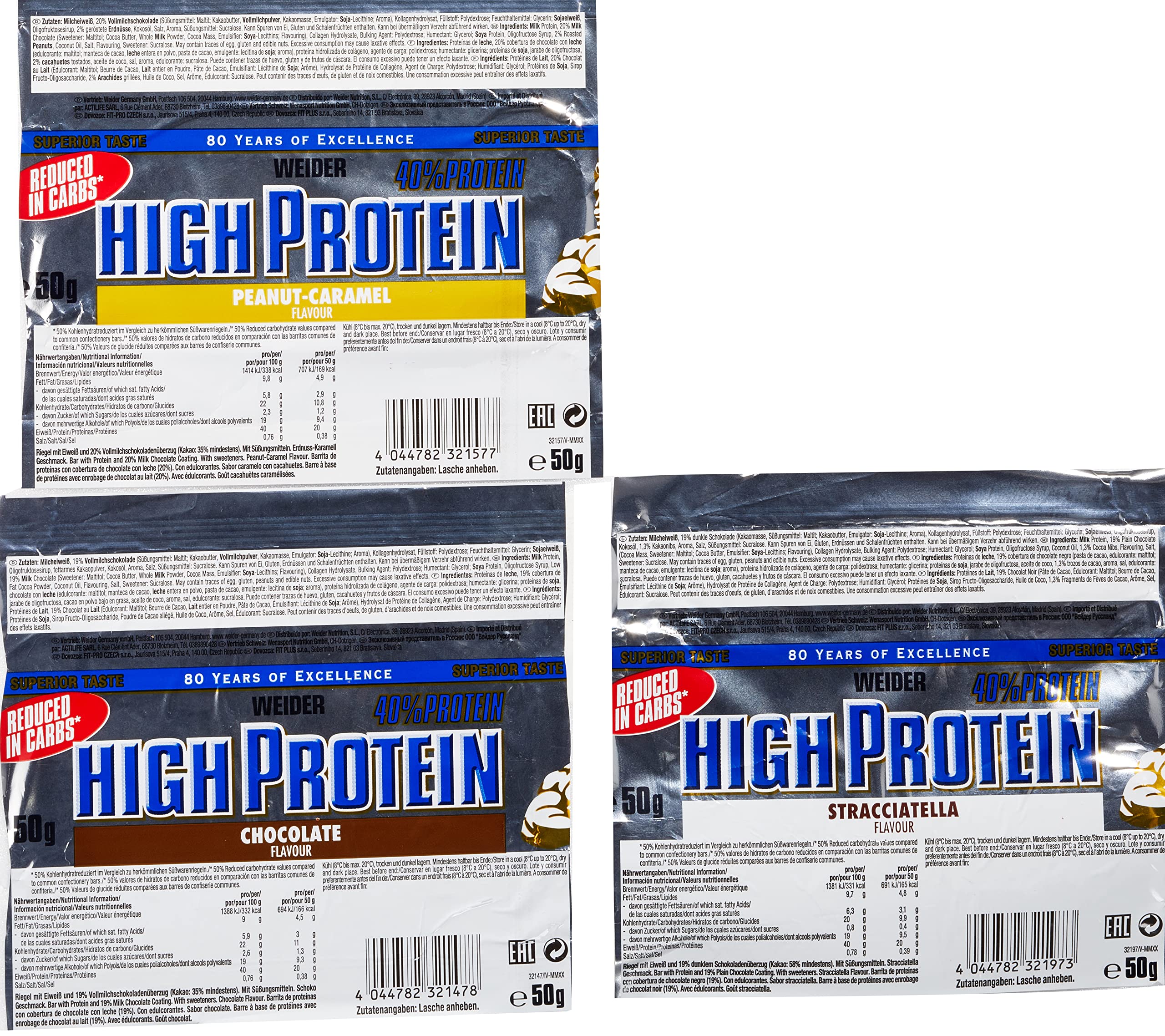 Weider 40% Protein Bar Mix 24x50g