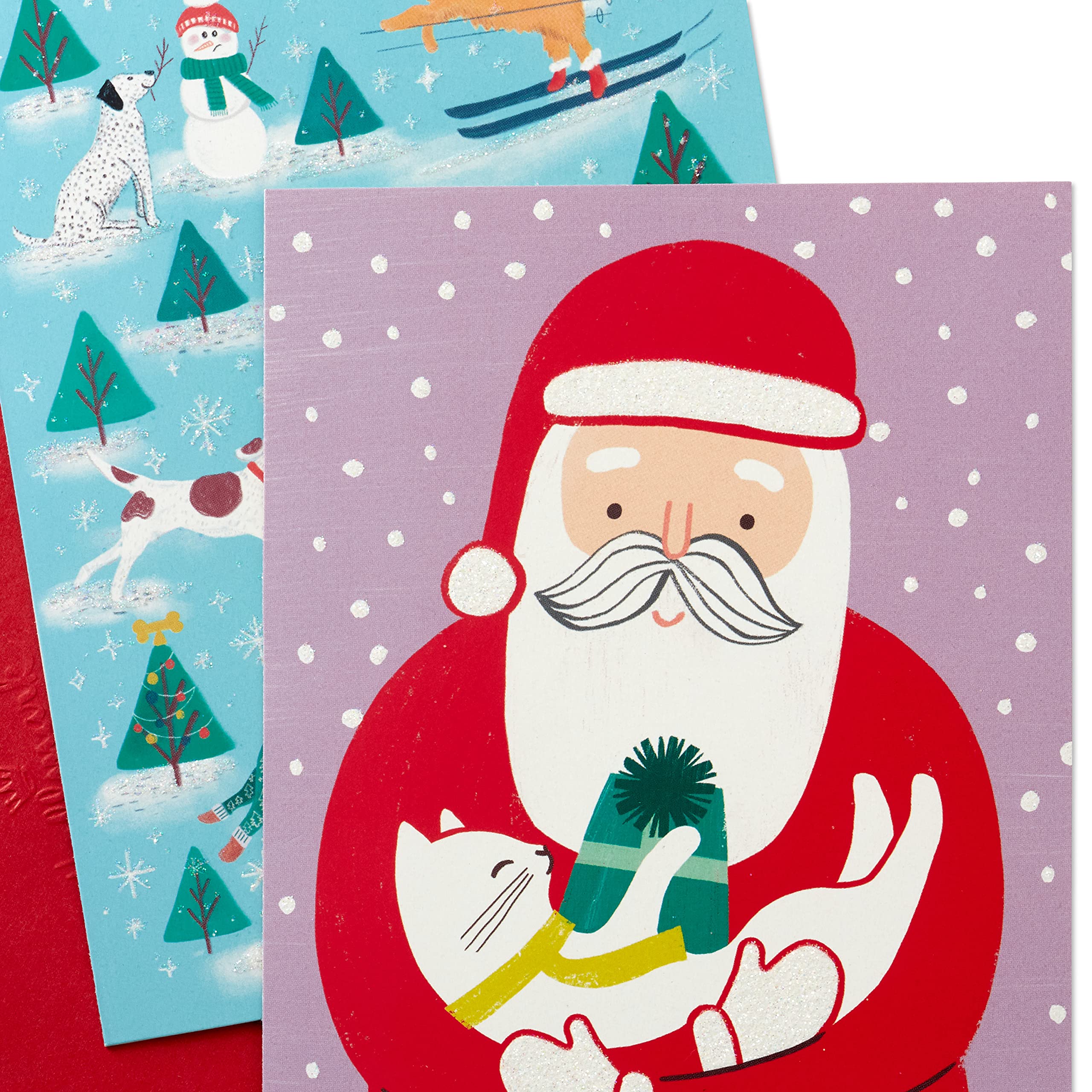 Hallmark Shoebox Weihnachtskarten-Set - 24 Karten Mit Umschlägen, Lustige Tier-Motive