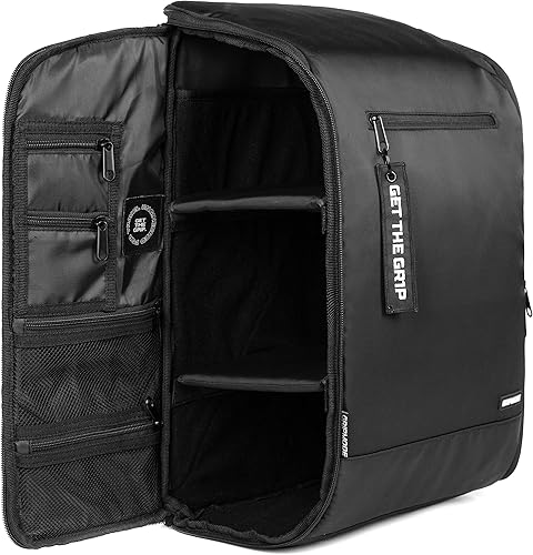 Miniatura 5 de GRIPMODE Mochila de viaje con compartimento para portátil negra - Mochila con dos paredes interiores ajustables y extraíbles - Mochila deportiva de