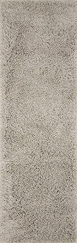 Miniatura 5 de Loloi II Mila Shag Collection MIL-01 - Alfombra de área gris de 5 pies x 7 pies 6 pulgadas