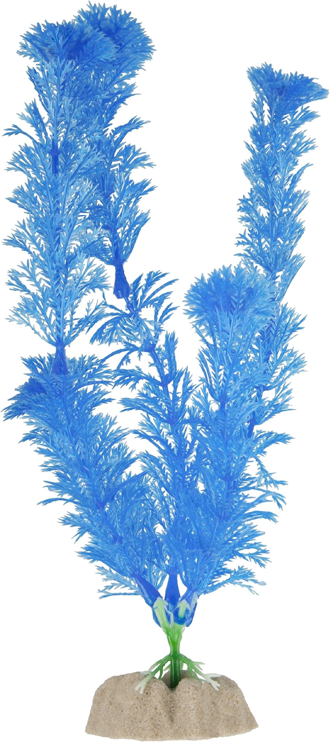 Fluorescent Plant, Blue Small, Aquarium Décor, Fluoresces Under Blue LEDs
