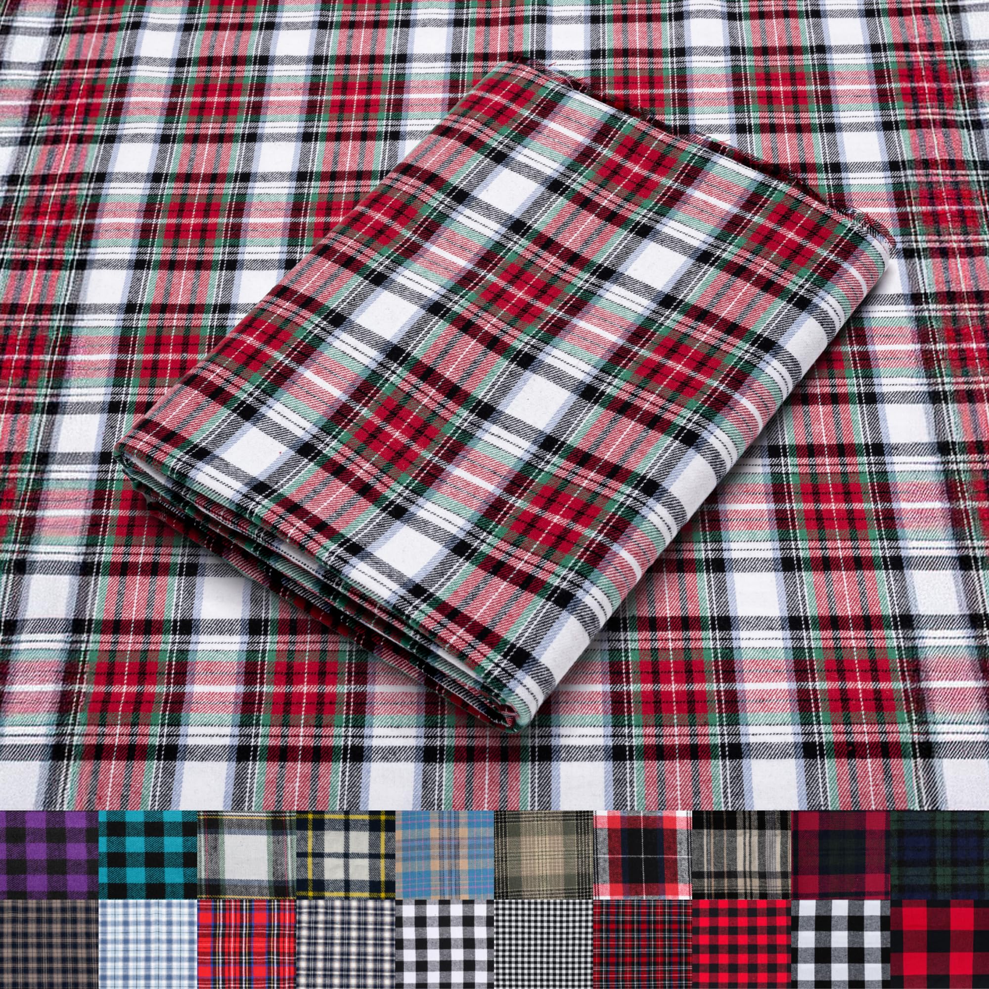 Pico Textiles 1 Yard Blue and Green Blackwatch Tartan Plaid Flannel Fabric - 60" Wide - 100% Cotton - Sold by The Yard - for Shirts, Scarves, Pajamas & Receiving Blankets — view 88