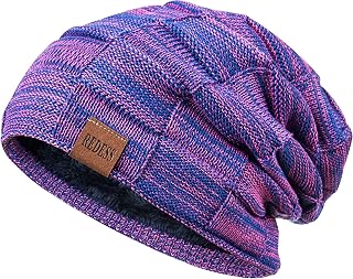 REDESS Winter Beanie Hat for Men & Women - Slouchy Knit Skull Cap, Thick Warm 100% Acrylic, Adjustable One Size Fits Most