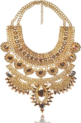 Chunky Gold Statement Egyptian Choker Necklace